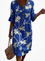 Adèle | Robe femme décontractée à motifs floraux