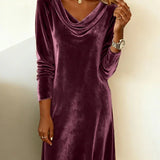 Joëlle — Robe en Velours Ample