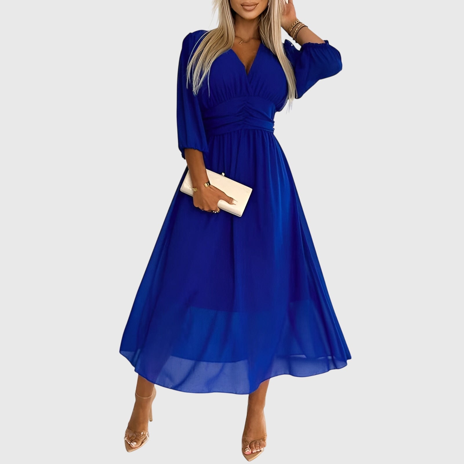 Chloe — Robe en Chiffon Soie Légère