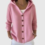 Agathe | Cardigan Confort à Capuche en Maille