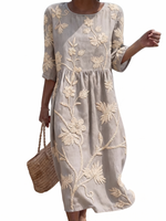 Agathe | Robe féminine décontractée à motif floral
