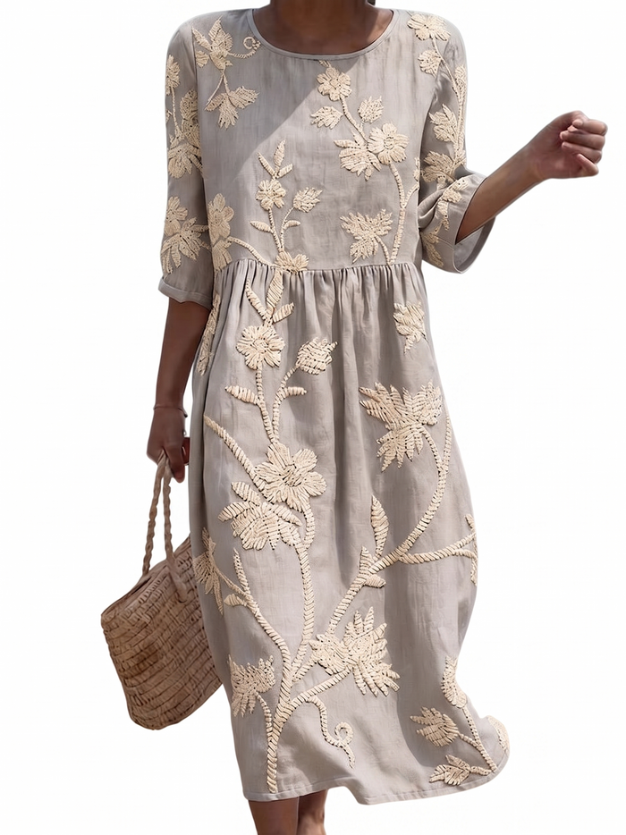 Agathe | Robe féminine décontractée à motif floral