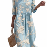 Agathe | Robe femme décontractée à motifs floraux