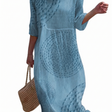 Albane | Robe brodée décontractée pour femme