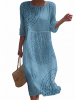Albane | Robe brodée décontractée pour femme