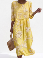Albane | Robe féminine décontractée à motif floral