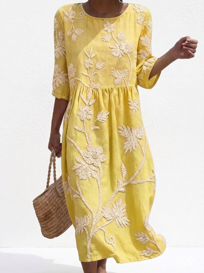 Albane | Robe féminine décontractée à motif floral