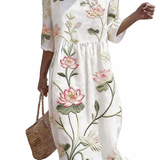 Albane | Robe femme décontractée à motif floral