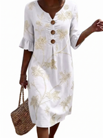 Albane | Robe femme décontractée à motifs floraux