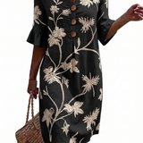 Amélie | Robe femme décontractée à motifs floraux