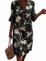 Amélie | Robe femme décontractée à motifs floraux
