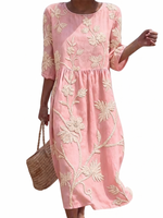 Apolline | Robe femme décontractée à motifs floraux