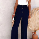 Riana - Pantalon Taille Haute Détendu