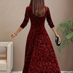 Julie — Robe Maxi Élégante à Motifs