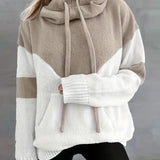 Tiphaine | Sweat à capuche à empiècements et cordon
