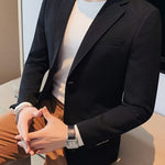 LAPEL KNIT BLAZER FOR MEN