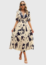 Robe Midi Florale Flatteuse