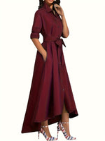 Robe Maxi Boutonnée Parfaite pour les Fêtes