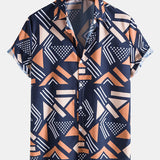 Ensemble Sidonie — chemise à imprimé géométrique & short de bain