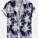 Ensemble Sidonie — chemise à imprimé palmiers & short de bain