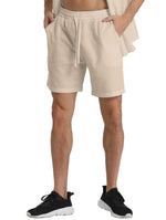 LINEN DRAWSTRING LOOSE SHORTS FOR MEN