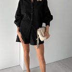 Elizabeth - Ensemble Chemise et Shorts Léger