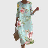 Martine — Robe Maxi Florale Élégante
