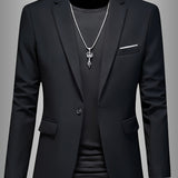 SKINNY LAPEL BLAZER FOR MEN