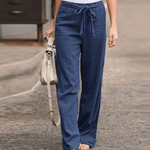 Joleen - Pantalon Détente Femme Avec Cordon Et Taille Élastique