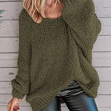 Pénélope | Pull ample en grosse maille à large encolure