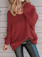 Pénélope | Pull ample en grosse maille à large encolure
