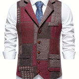 FORMAL TWEED VEST FOR MEN