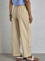Pantalons Détendus à Boutons