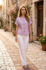 Blouse Florale Élégante