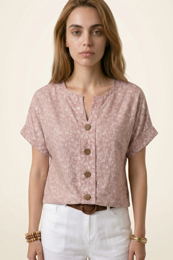 Blouse Florale Élégante