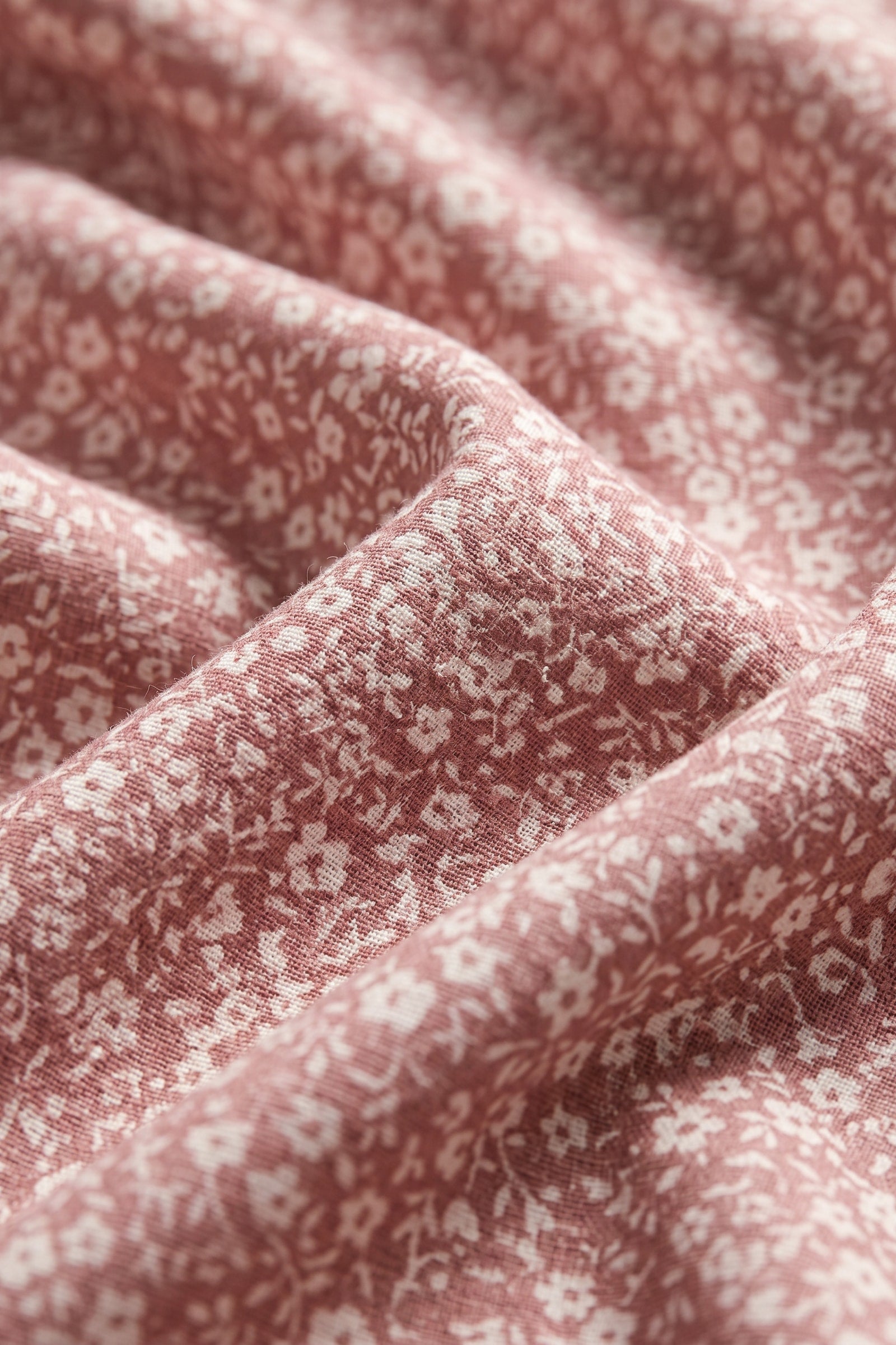 Blouse Florale Élégante Rose, détail du tissu