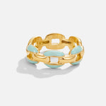 Bague Chaîne Bleue Reya