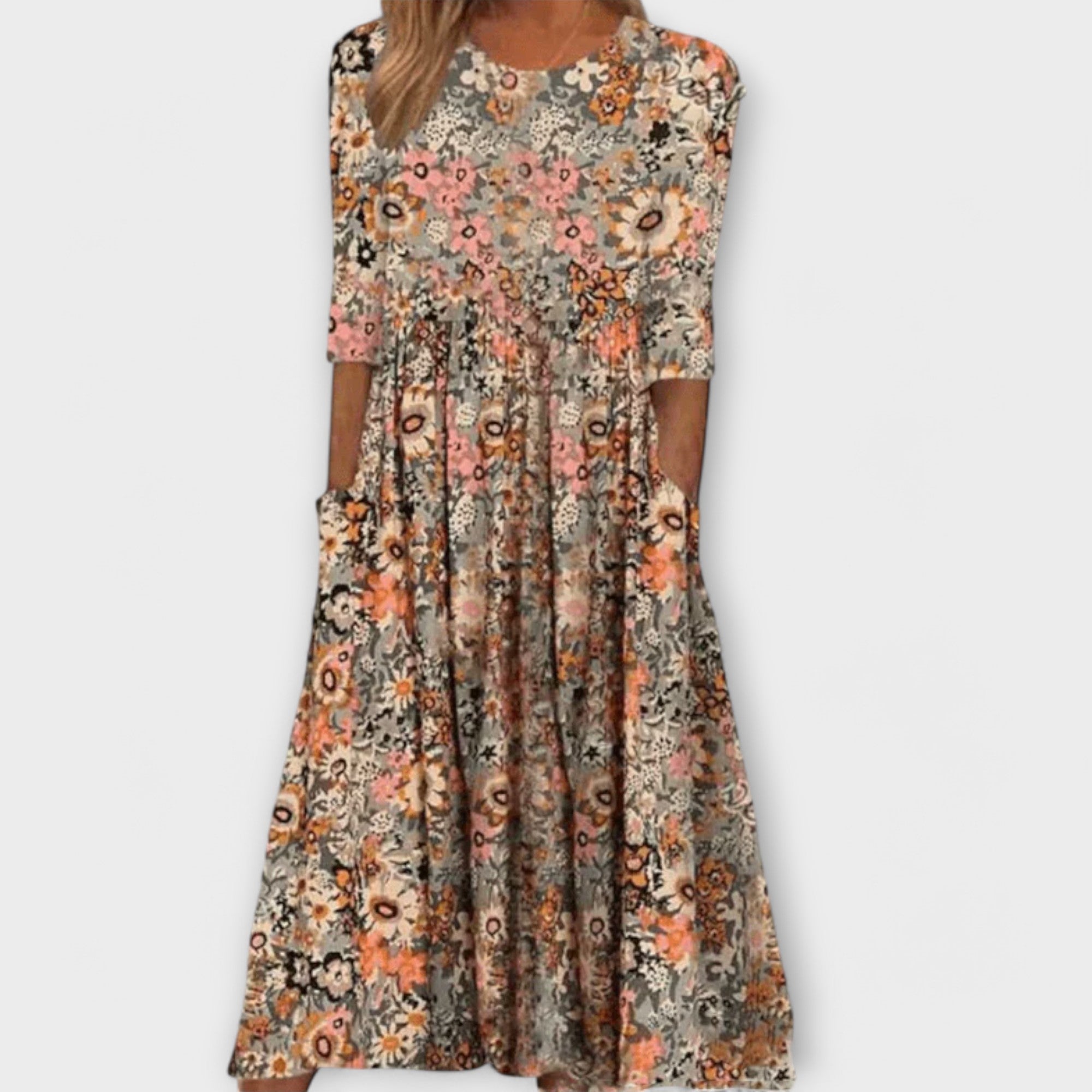Christina | Robe d'été confortable et polyvalente Beige
