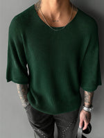 TEXTURED KNIT PULLOVER FOR MEN