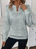 Augustine | Pull demi-zip en maille texturée
