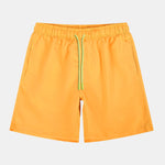 Ensemble — chemise à empiècements rayés tropicaux & short de bain