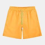 Ensemble — chemise à empiècements rayés tropicaux & short de bain