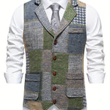 FORMAL TWEED VEST FOR MEN