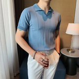 V-Neck Knit Polo
