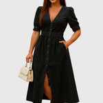 Jacqueline — Robe en Jean Élégante