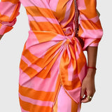 Everly — Robe Wrap Élégante avec Imprimé