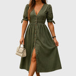 Jacqueline — Robe en Jean Élégante