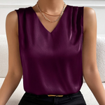 Josette | Blouse sans manches à col V