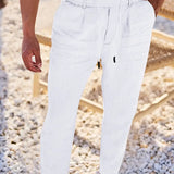 LOOSE FIT LINEN TROUSERS FOR MEN
