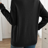 Adèle | Pull à col rond et surpiqûre décorative